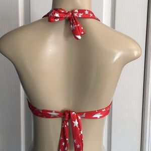 VENUS Swim - Venus red bikini top with silver stars size S/M VENUS Swim - Venus red bikini top with silver stars size S/M